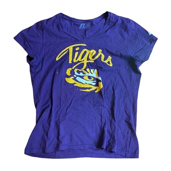 Ladies Russell athletic LSU Tigers T-shirt size medium - Picture 1 of 3